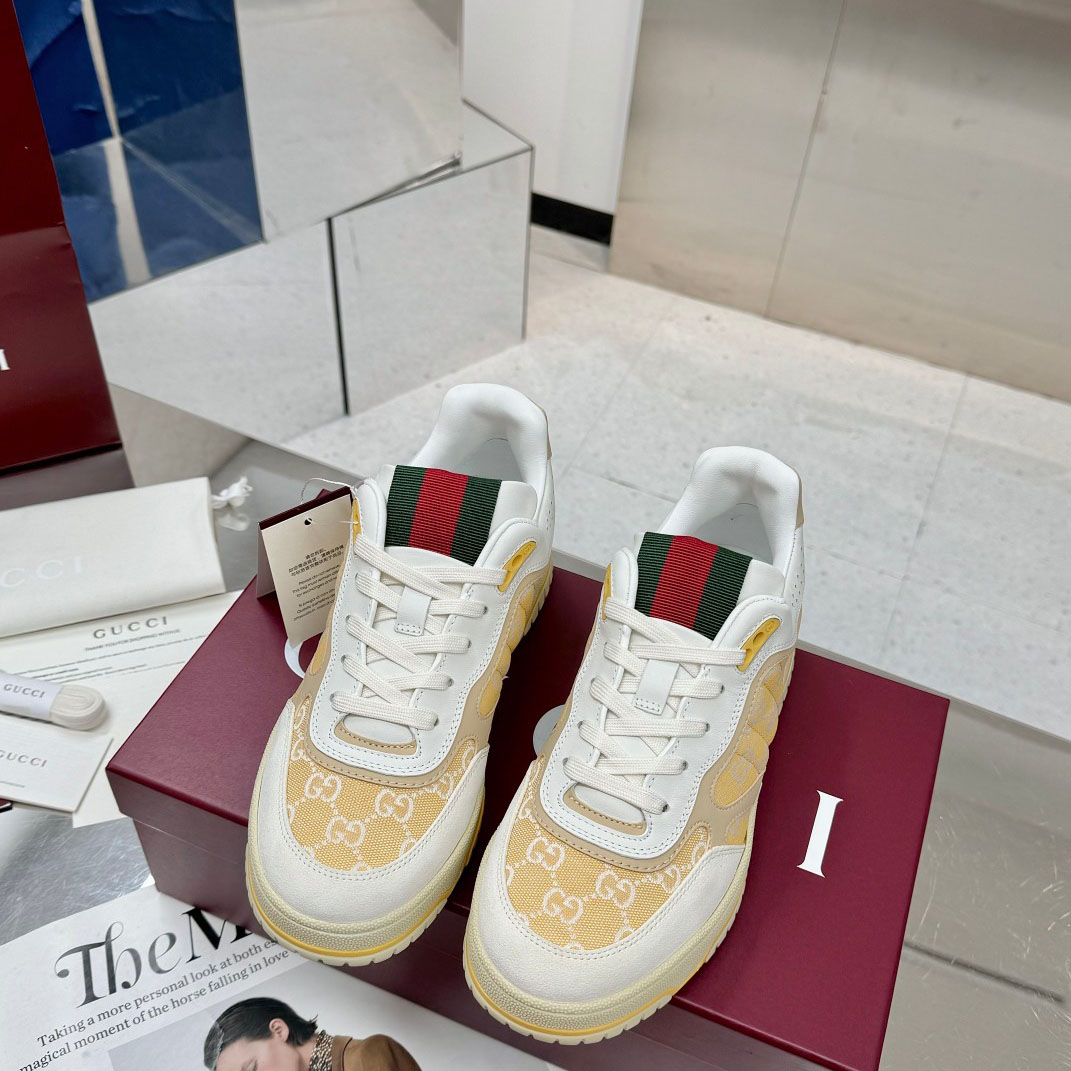 Gucci Re-Web Sneakers - FashionPlug