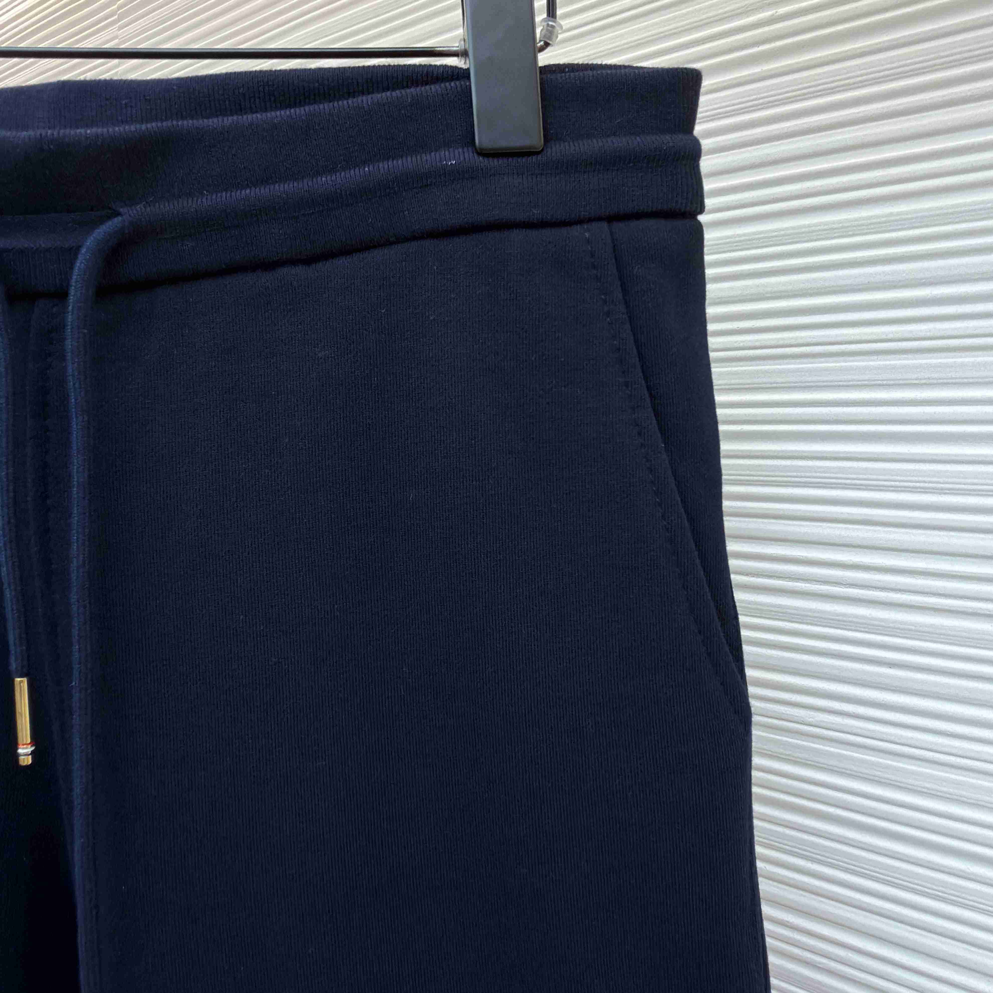 Thom Browne Navy Loopback 4-Bar Shorts - FashionPlug