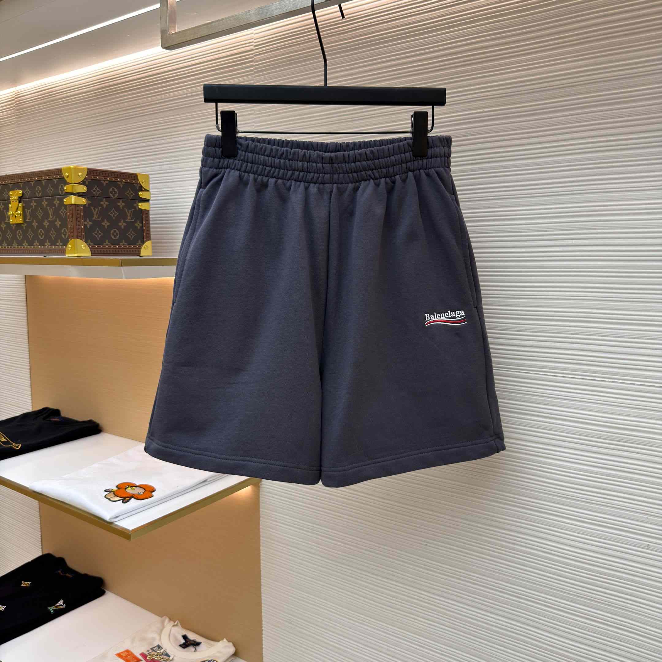 Balenciaga Sweatshorts 'Dark Grey/White' - FashionPlug