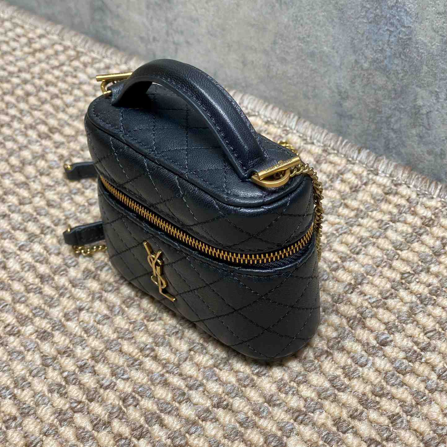 Saint Laurent GABY Micro Vanity Bag In Lambskin - FashionPlug
