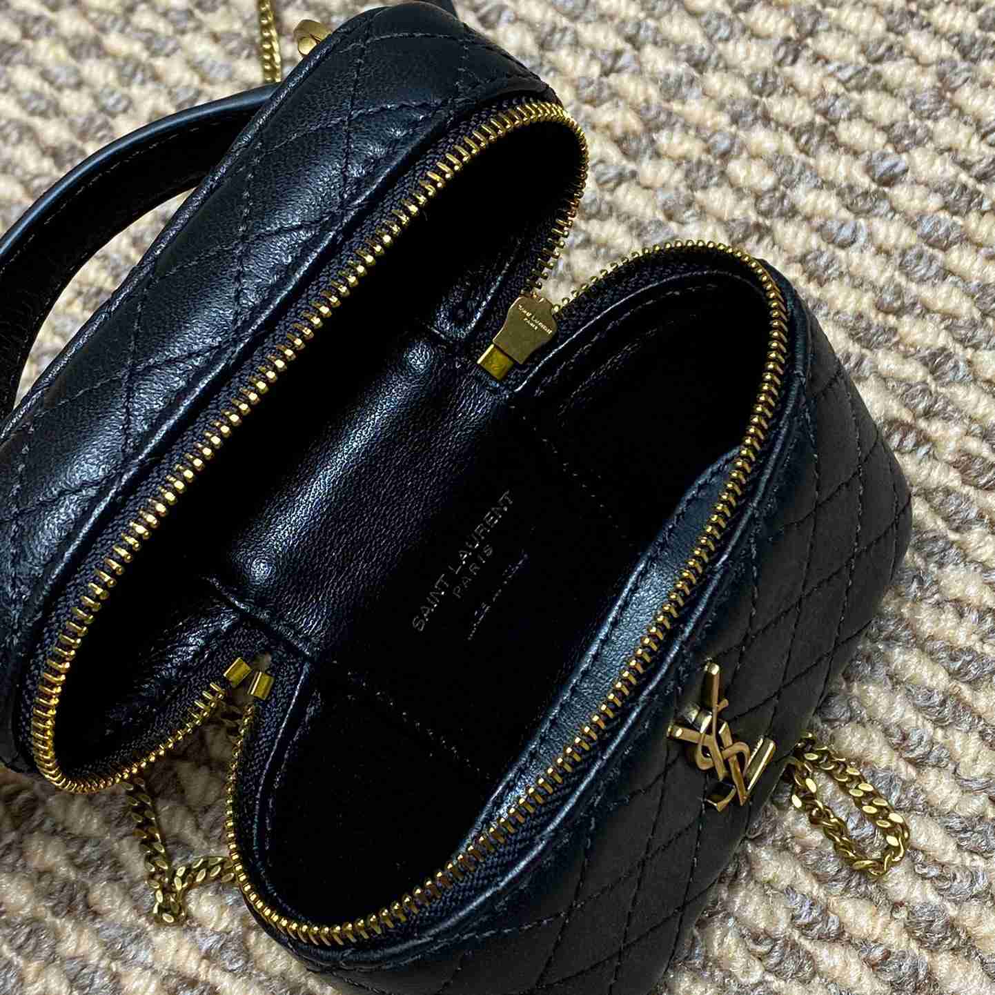 Saint Laurent GABY Micro Vanity Bag In Lambskin - FashionPlug