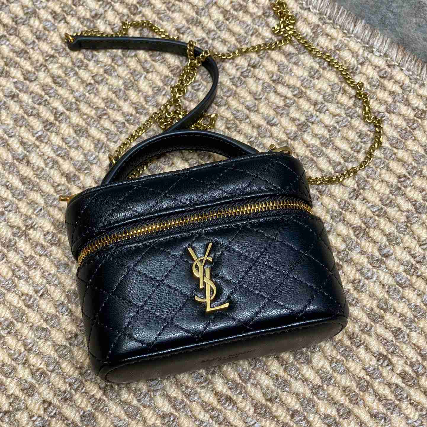 Saint Laurent GABY Micro Vanity Bag In Lambskin - FashionPlug
