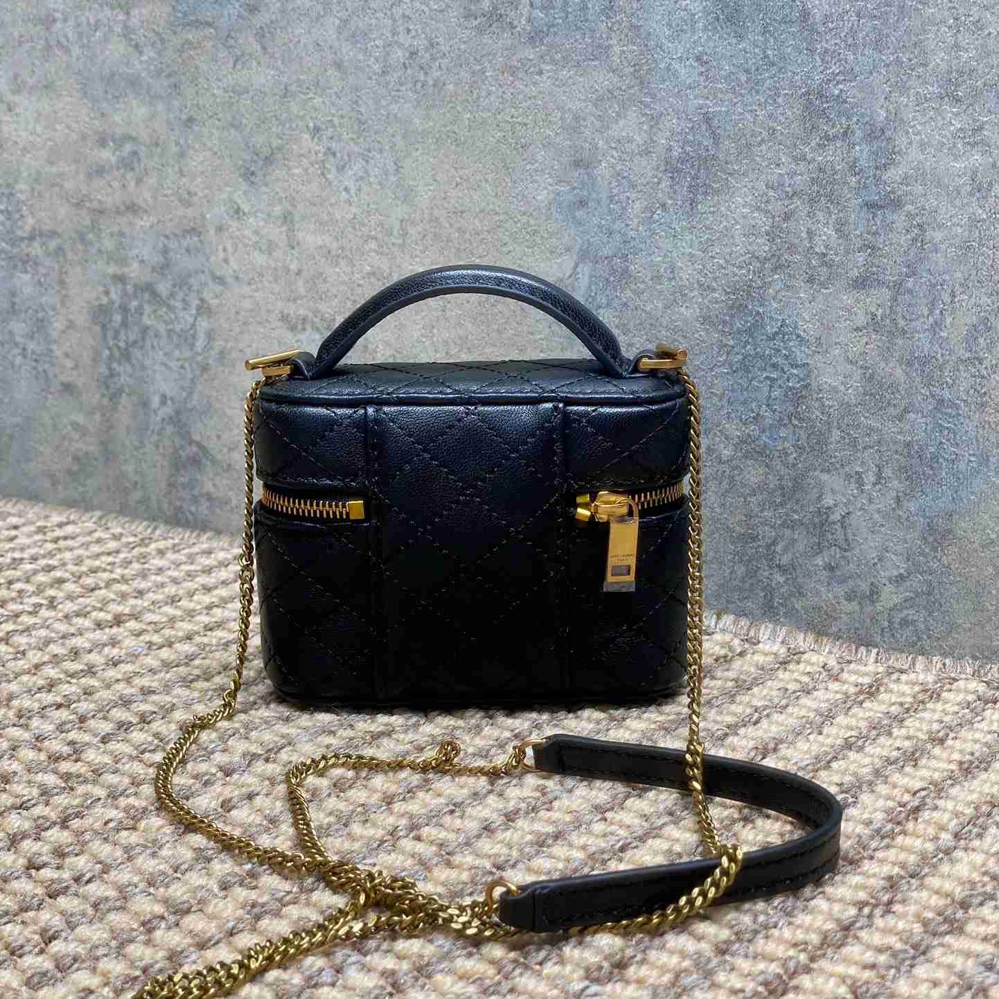 Saint Laurent GABY Micro Vanity Bag In Lambskin - FashionPlug