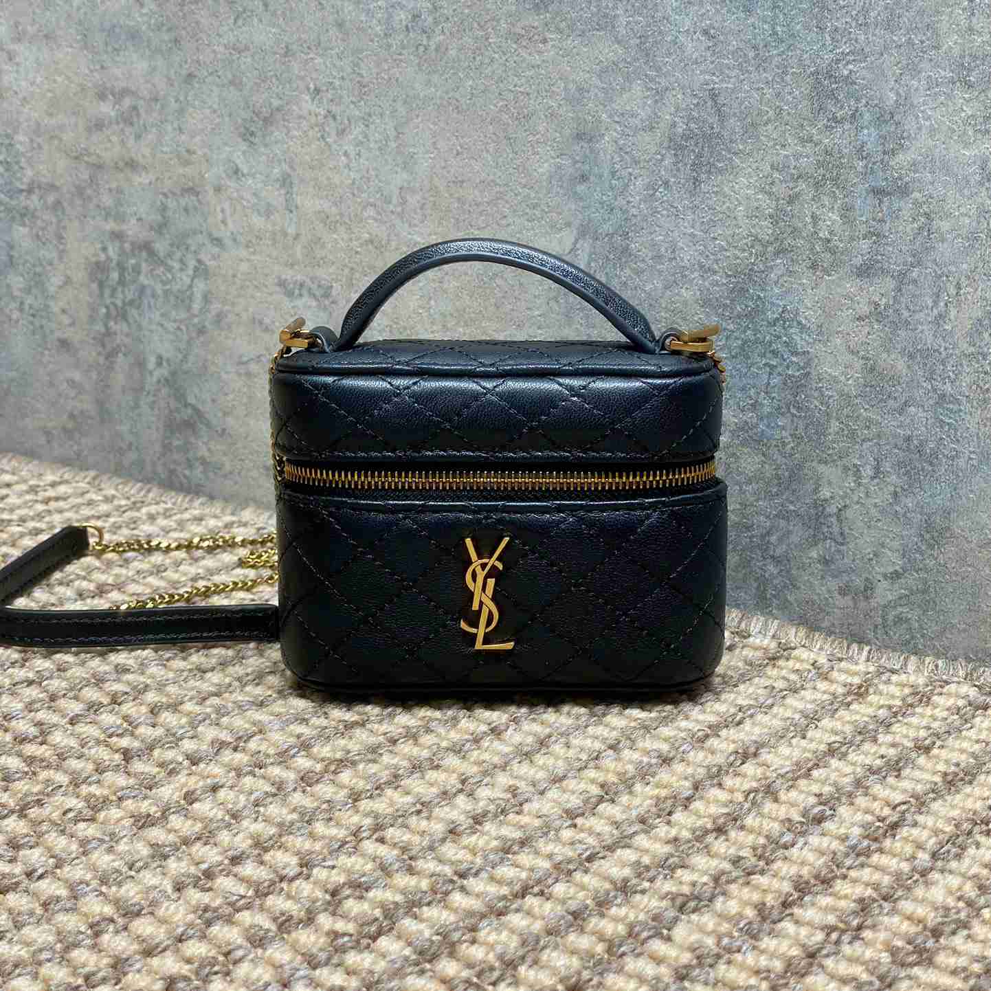 Saint Laurent GABY Micro Vanity Bag In Lambskin - FashionPlug