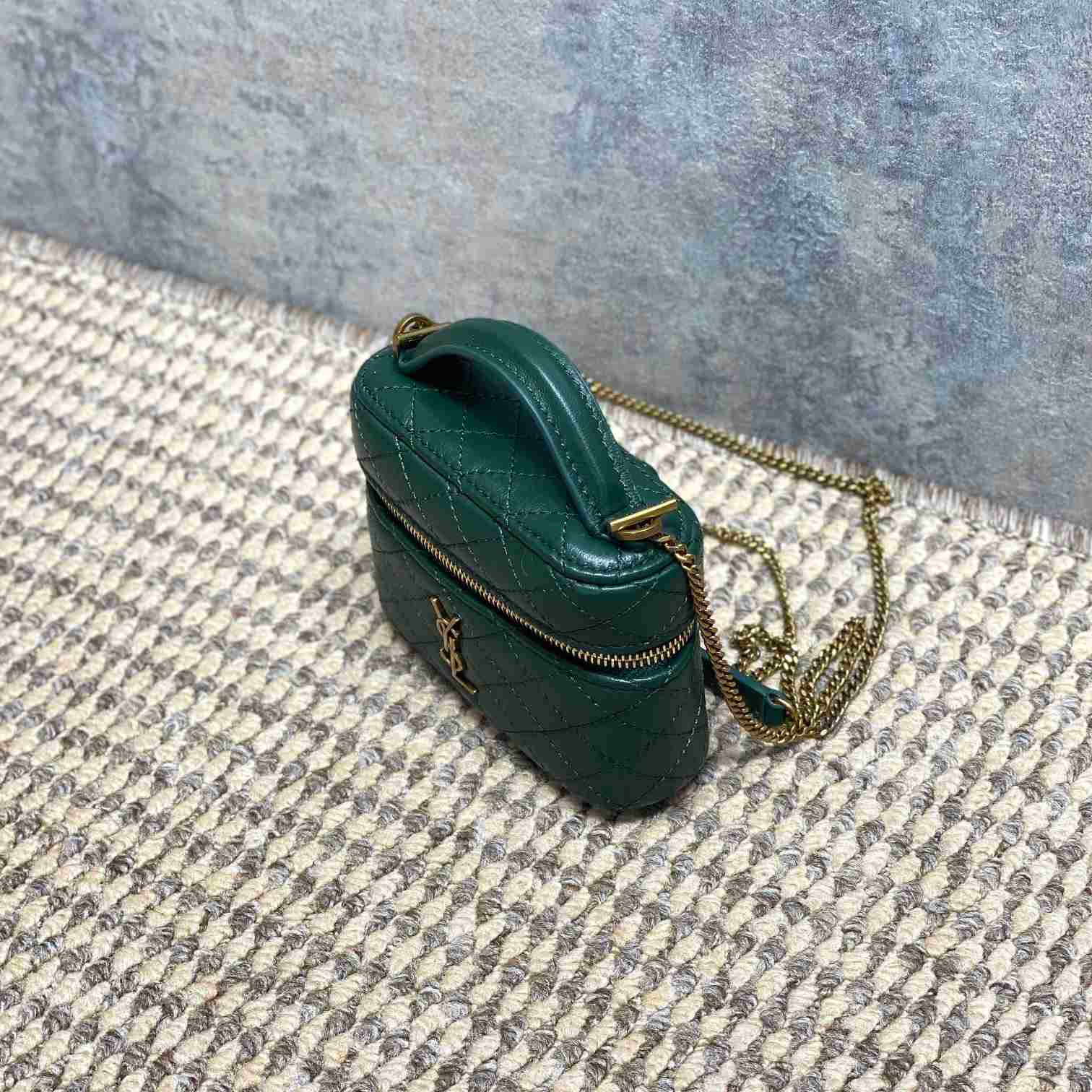 Saint Laurent GABY Micro Vanity Bag In Lambskin - FashionPlug