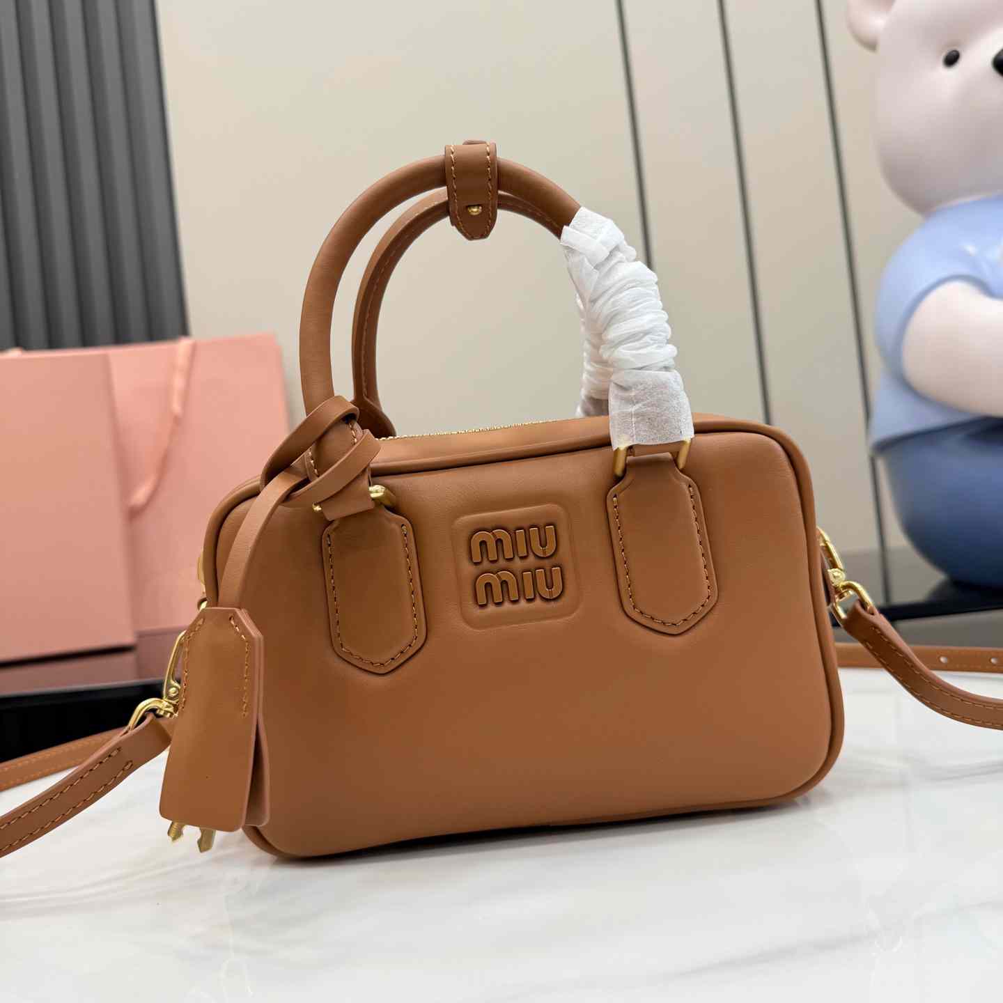 Miu Miu Arcadie Leather Bag 5BB123 - FashionPlug