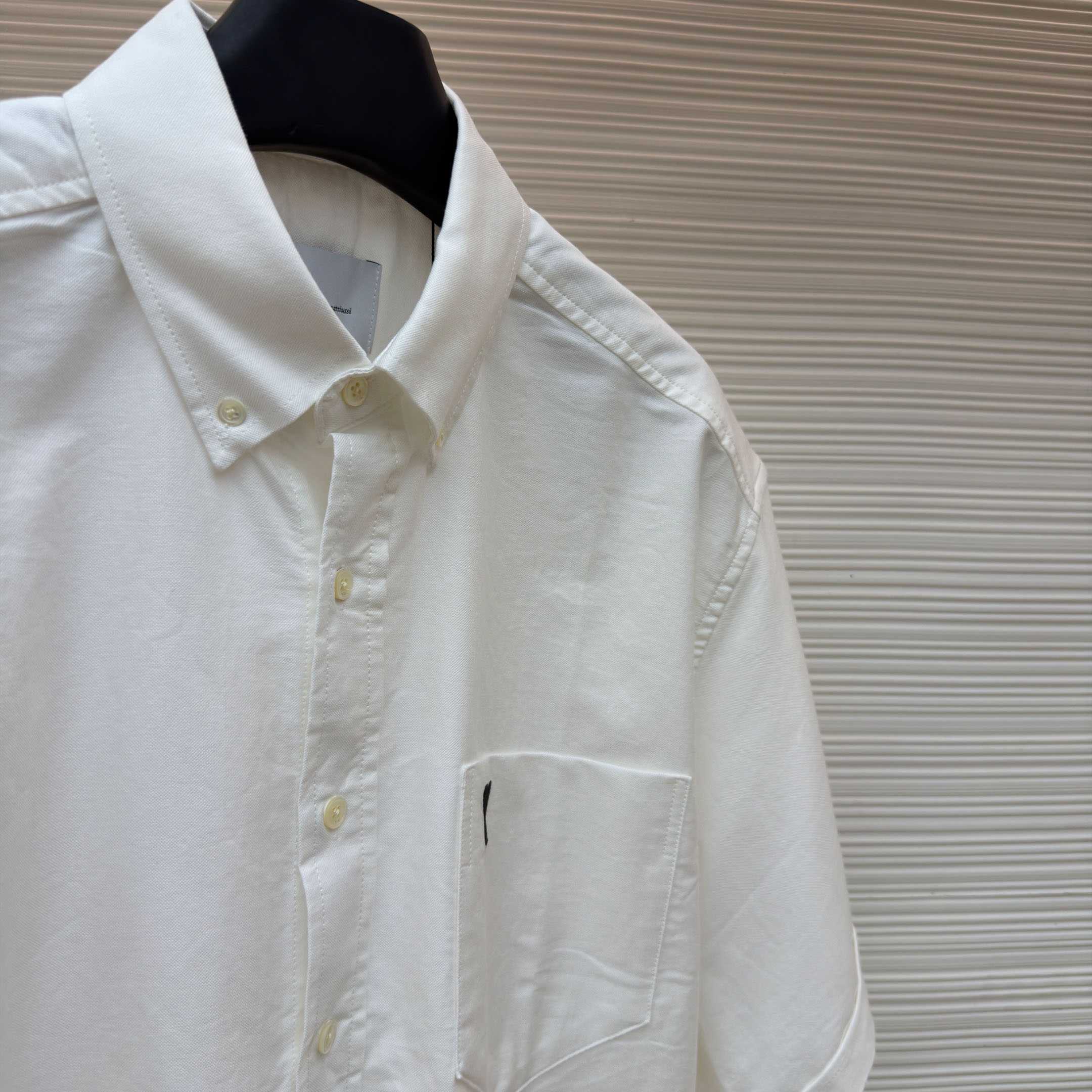 AMI Paris Ami Button-Down Short-Sleeve Shirt - FashionPlug