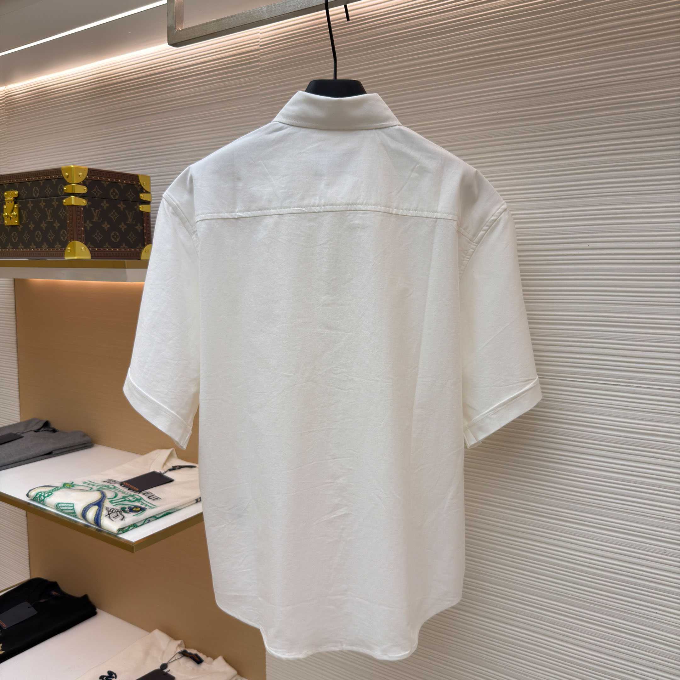 AMI Paris Ami Button-Down Short-Sleeve Shirt - FashionPlug