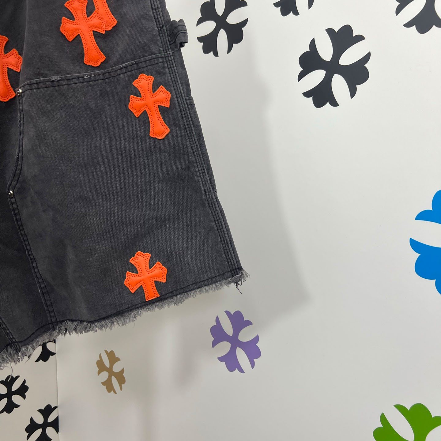 Chrome Hearts Denim Shorts - FashionPlug