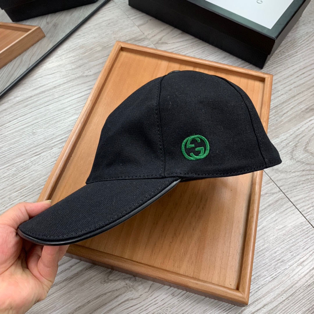 Gucci GG Baseball Hat In Black - FashionPlug