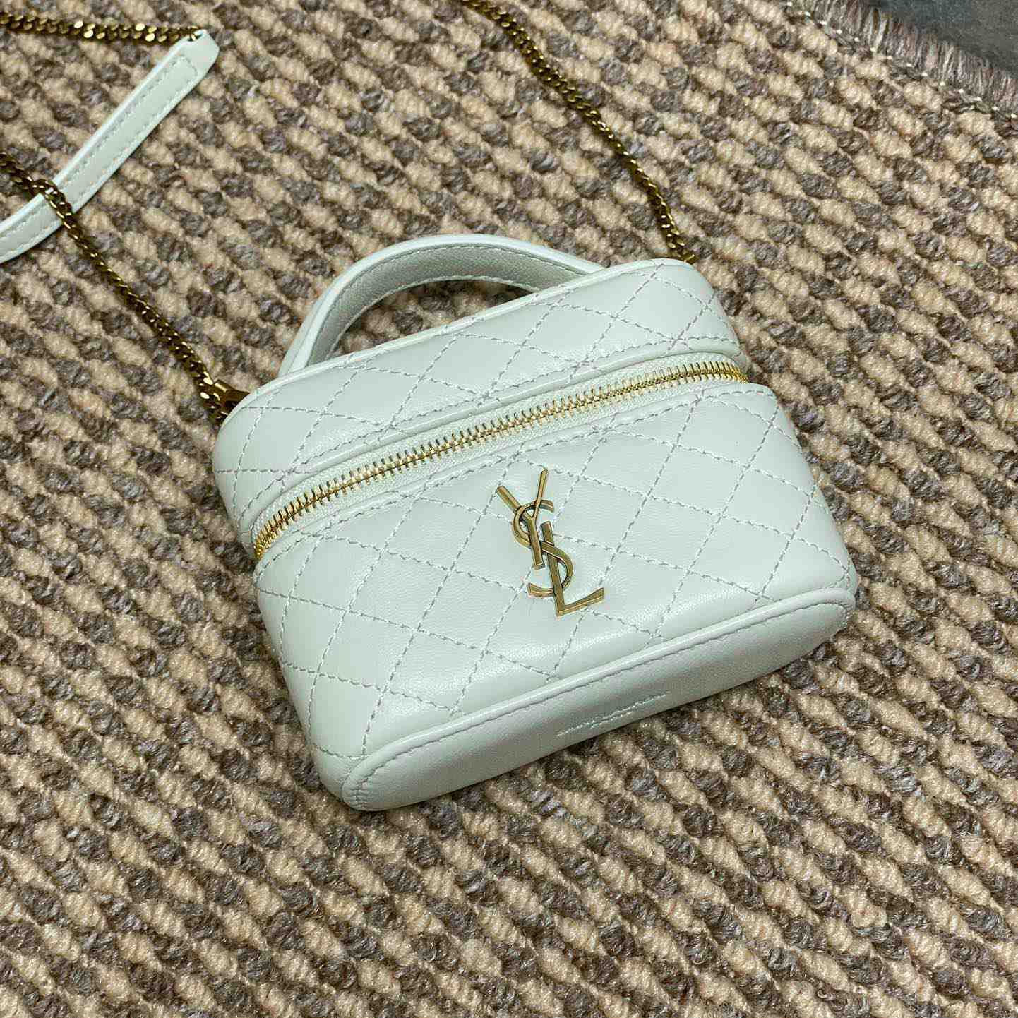 Saint Laurent GABY Micro Vanity Bag In Lambskin - FashionPlug