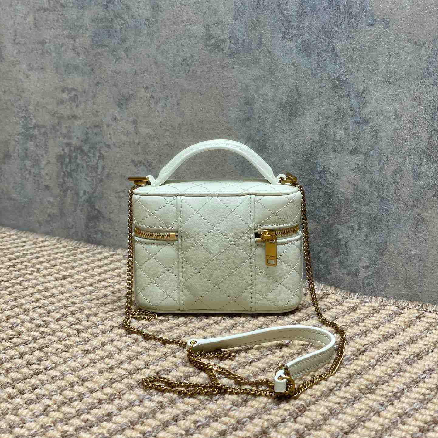 Saint Laurent GABY Micro Vanity Bag In Lambskin - FashionPlug