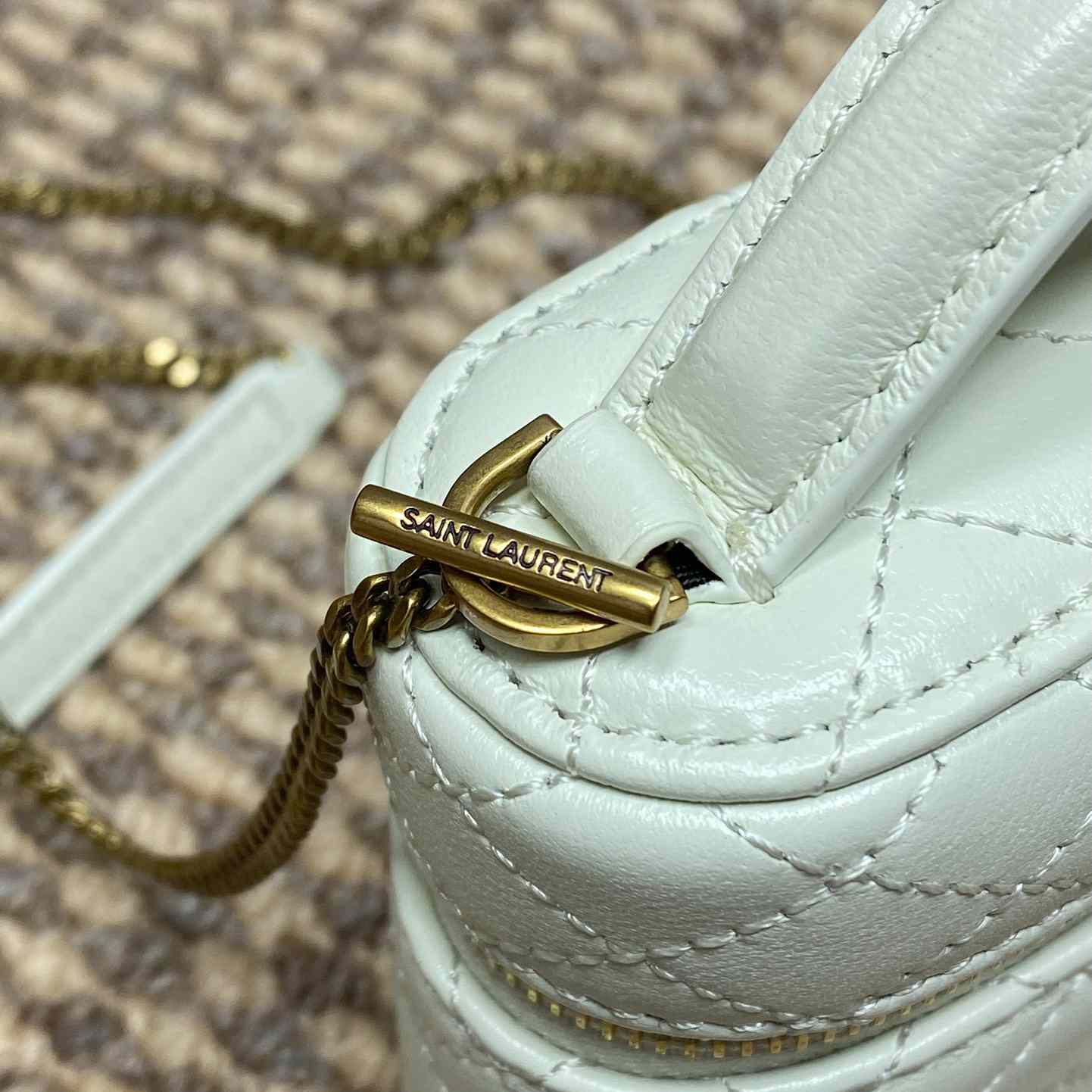 Saint Laurent GABY Micro Vanity Bag In Lambskin - FashionPlug