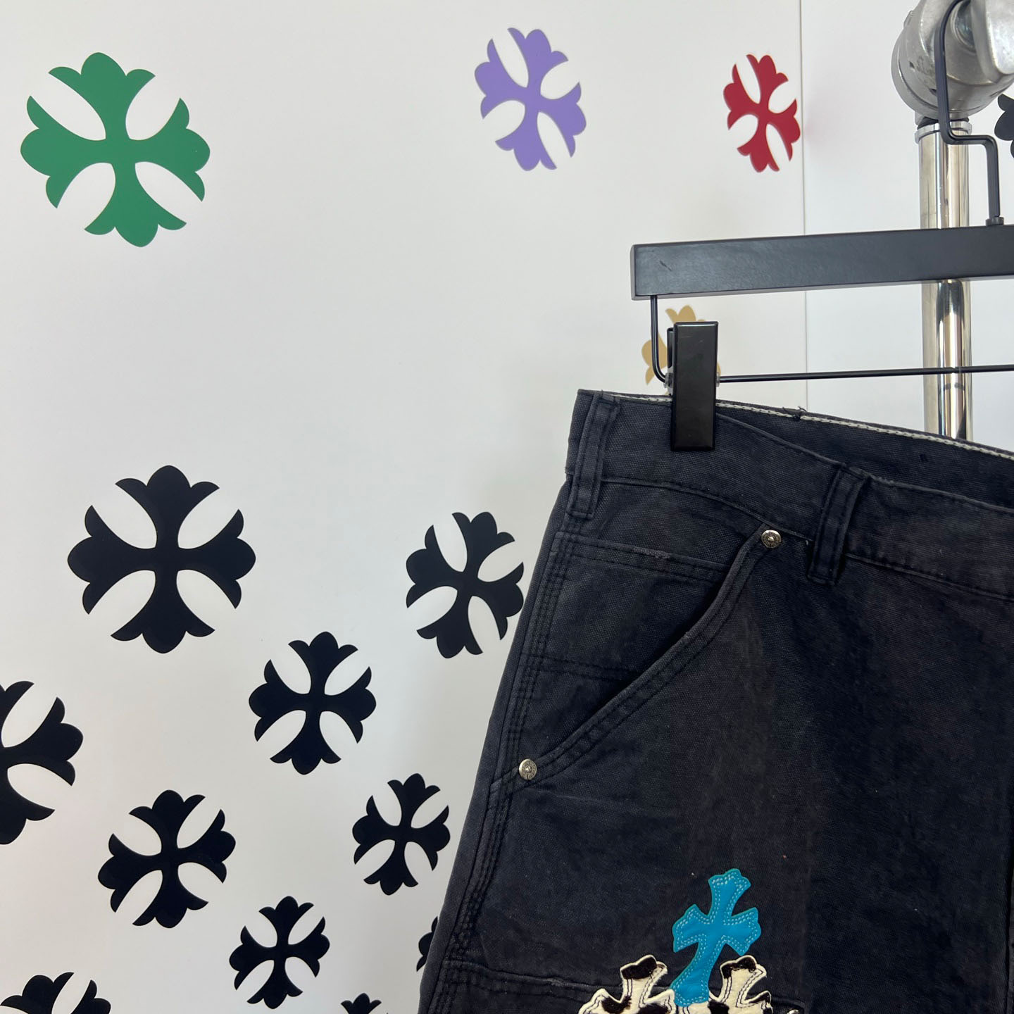 Chrome Hearts Denim Shorts - FashionPlug