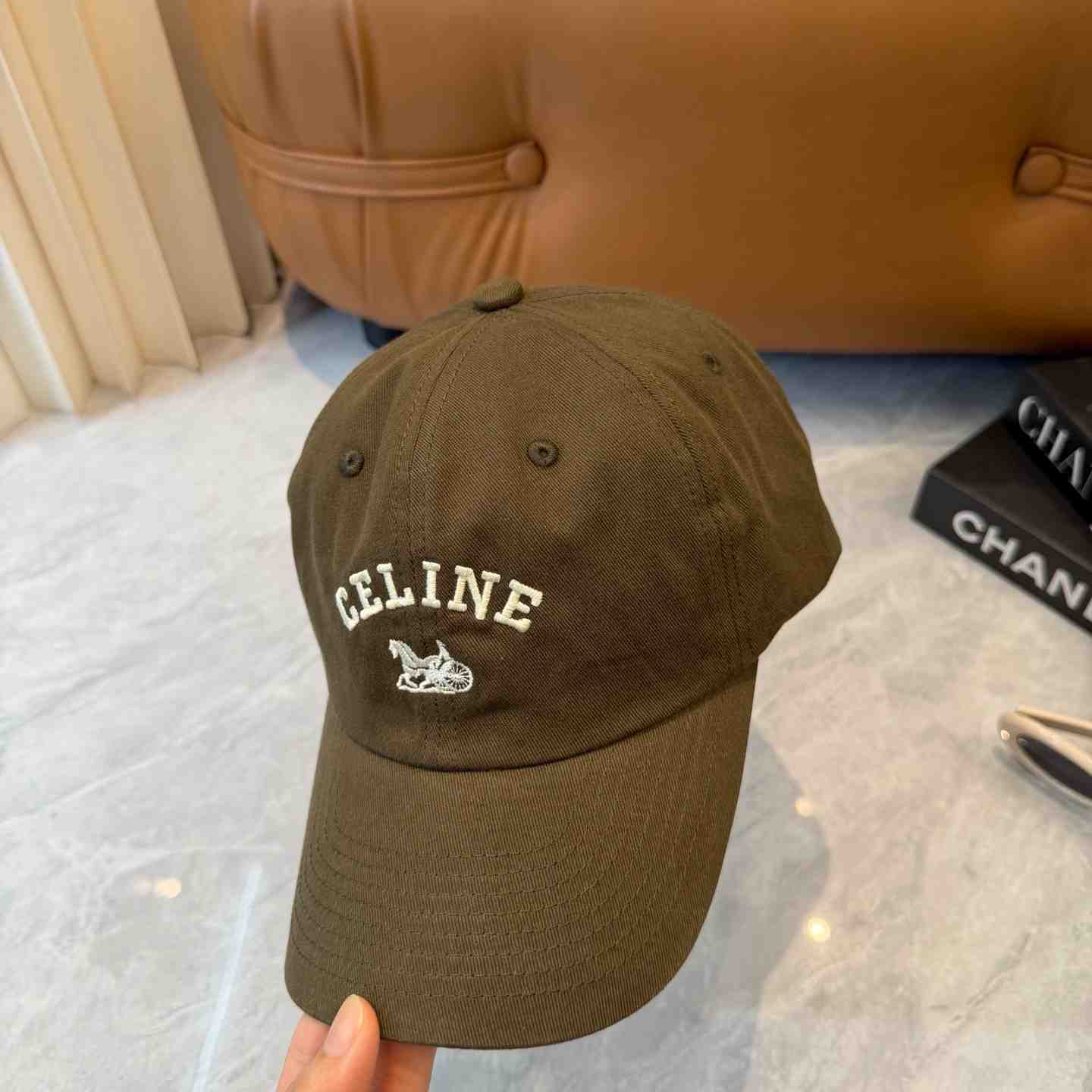 Celine Richelieu Cap IN Cotton Twill - FashionPlug