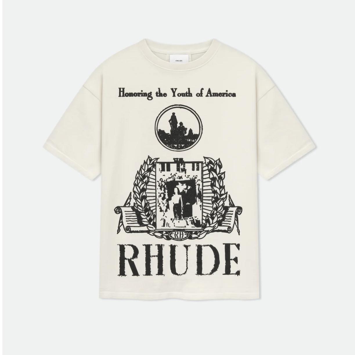 Rhude Youth Of America Tee 'White' - FashionPlug