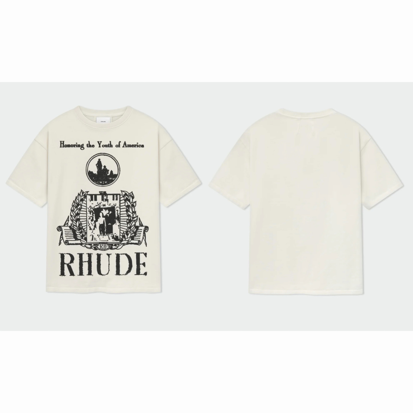 Rhude Youth Of America Tee 'White' - FashionPlug