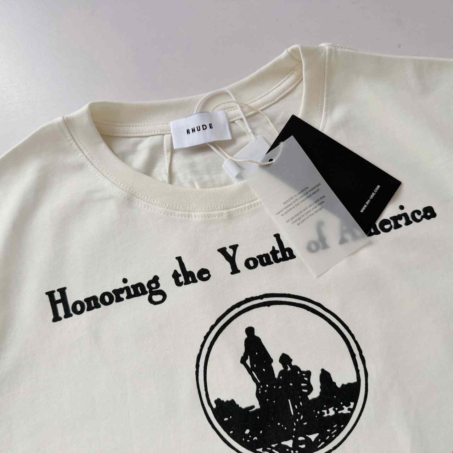 Rhude Youth Of America Tee 'White' - FashionPlug
