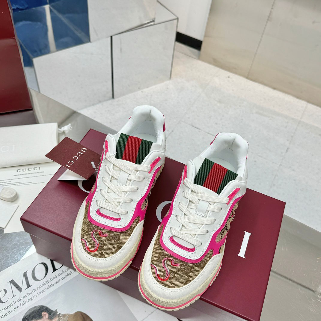Gucci Re-Web Sneakers - FashionPlug