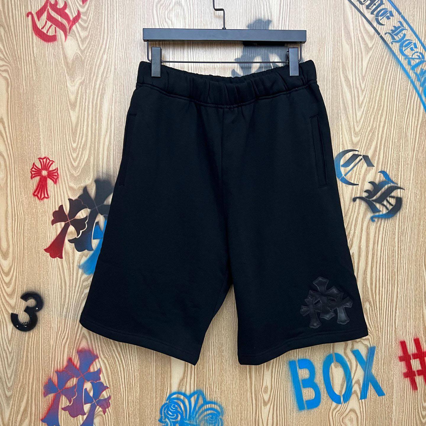Chrome Hearts Cross Patch Sweatshorts - FashionPlug