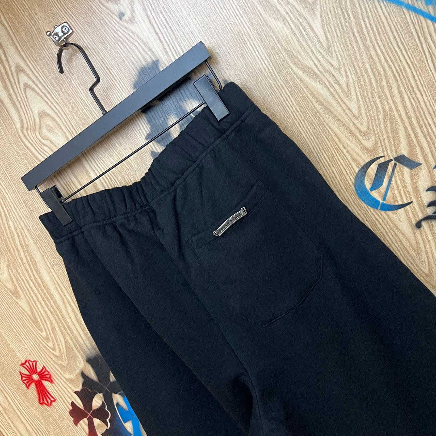Chrome Hearts Cross Patch Sweatshorts - FashionPlug