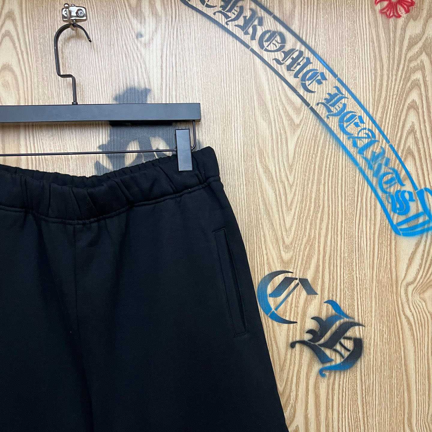 Chrome Hearts Cross Patch Sweatshorts - FashionPlug