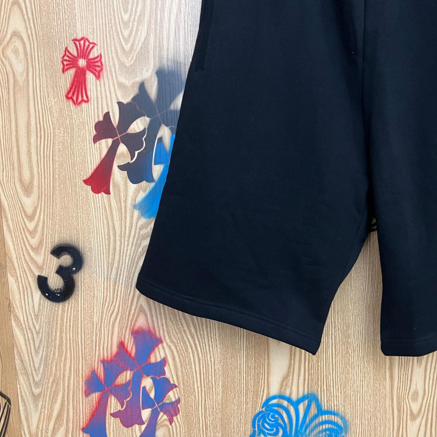 Chrome Hearts Cross Patch Sweatshorts - FashionPlug