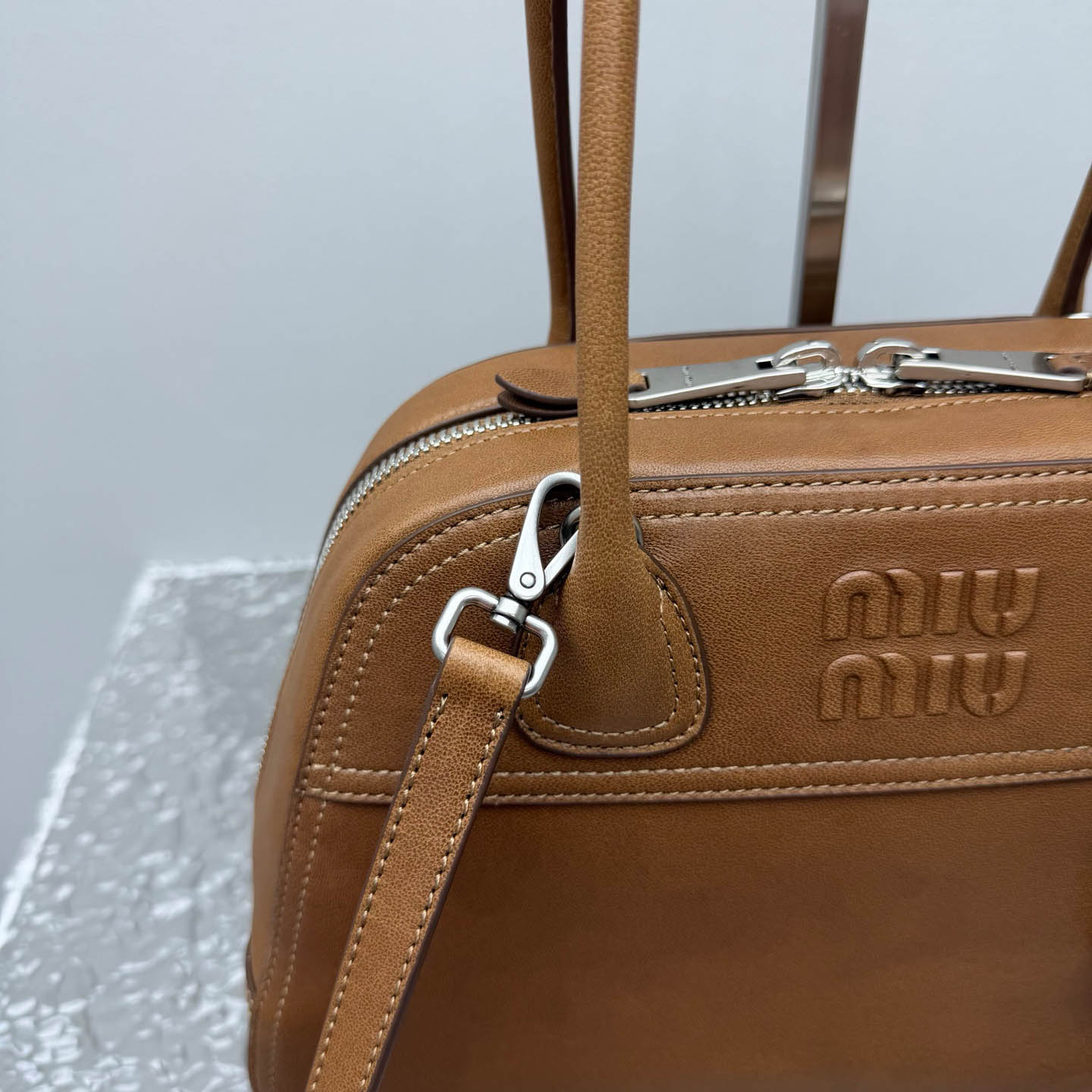 Miu Miu Vivant Nappa Leather Bag - FashionPlug