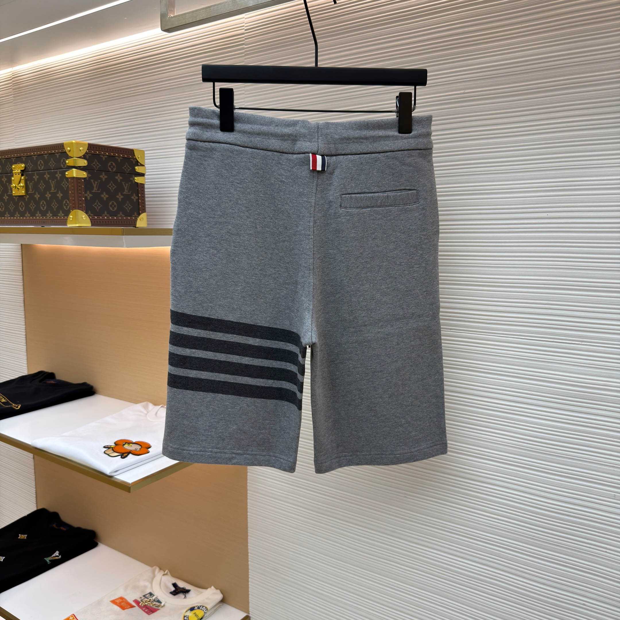 Thom Browne Classic Tonal 4 Bar Sweat Shorts - FashionPlug