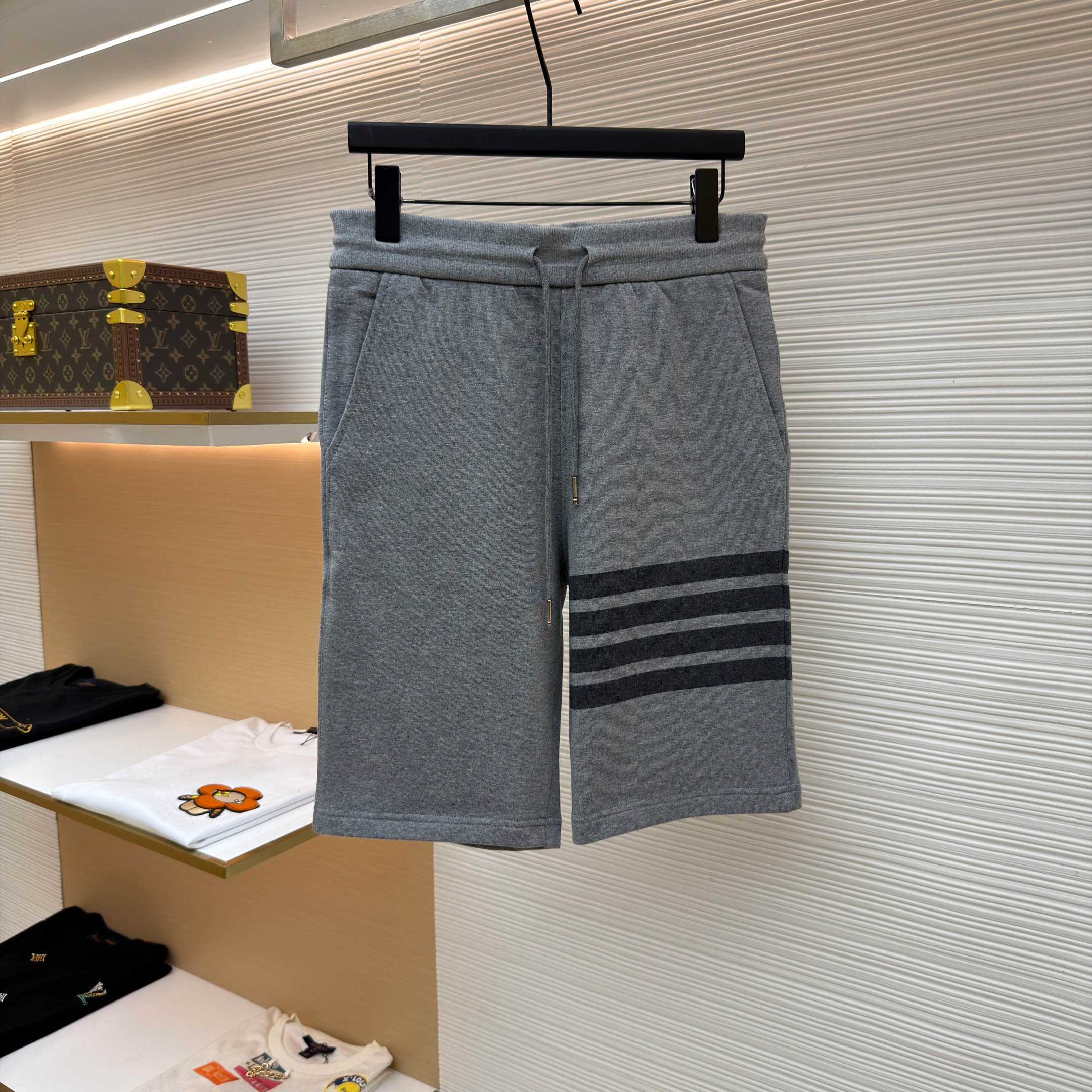 Thom Browne Classic Tonal 4 Bar Sweat Shorts - FashionPlug