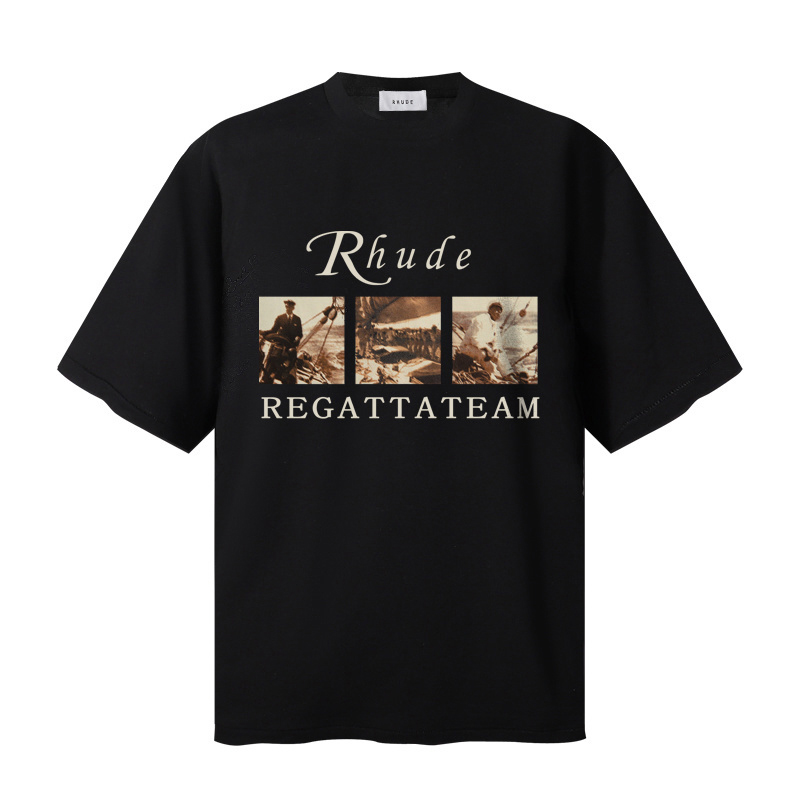 Rhude USVI Regatta Tour Long-Sleeve Tee 'Black' - FashionPlug