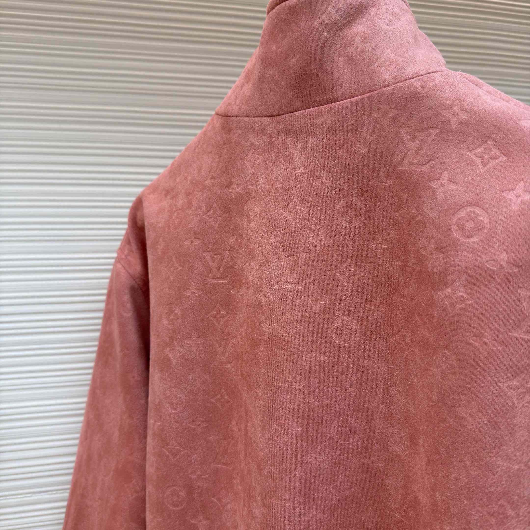 Louis Vuitton Monogram Debossed Leather Tracksuit Jacket 1AHBTN - FashionPlug