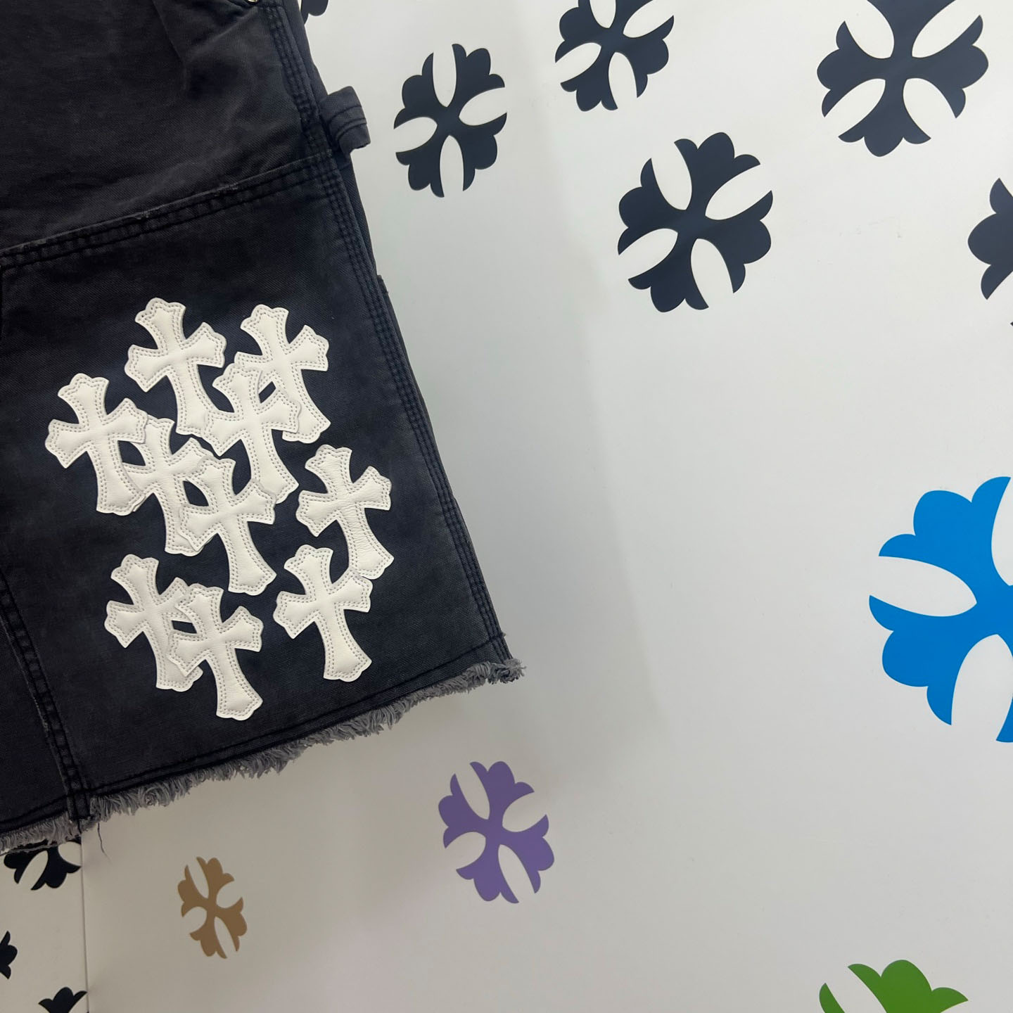 Chrome Hearts Denim Shorts - FashionPlug