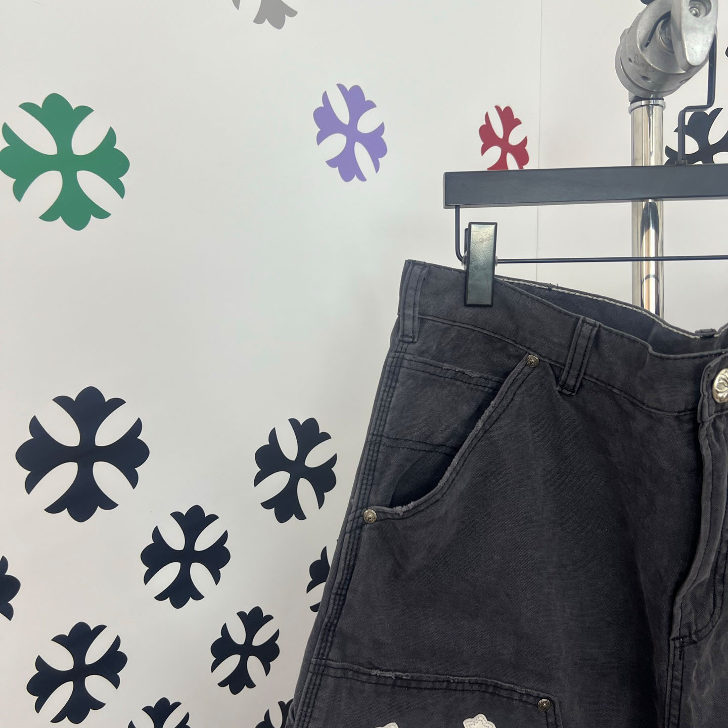 Chrome Hearts Denim Shorts - FashionPlug