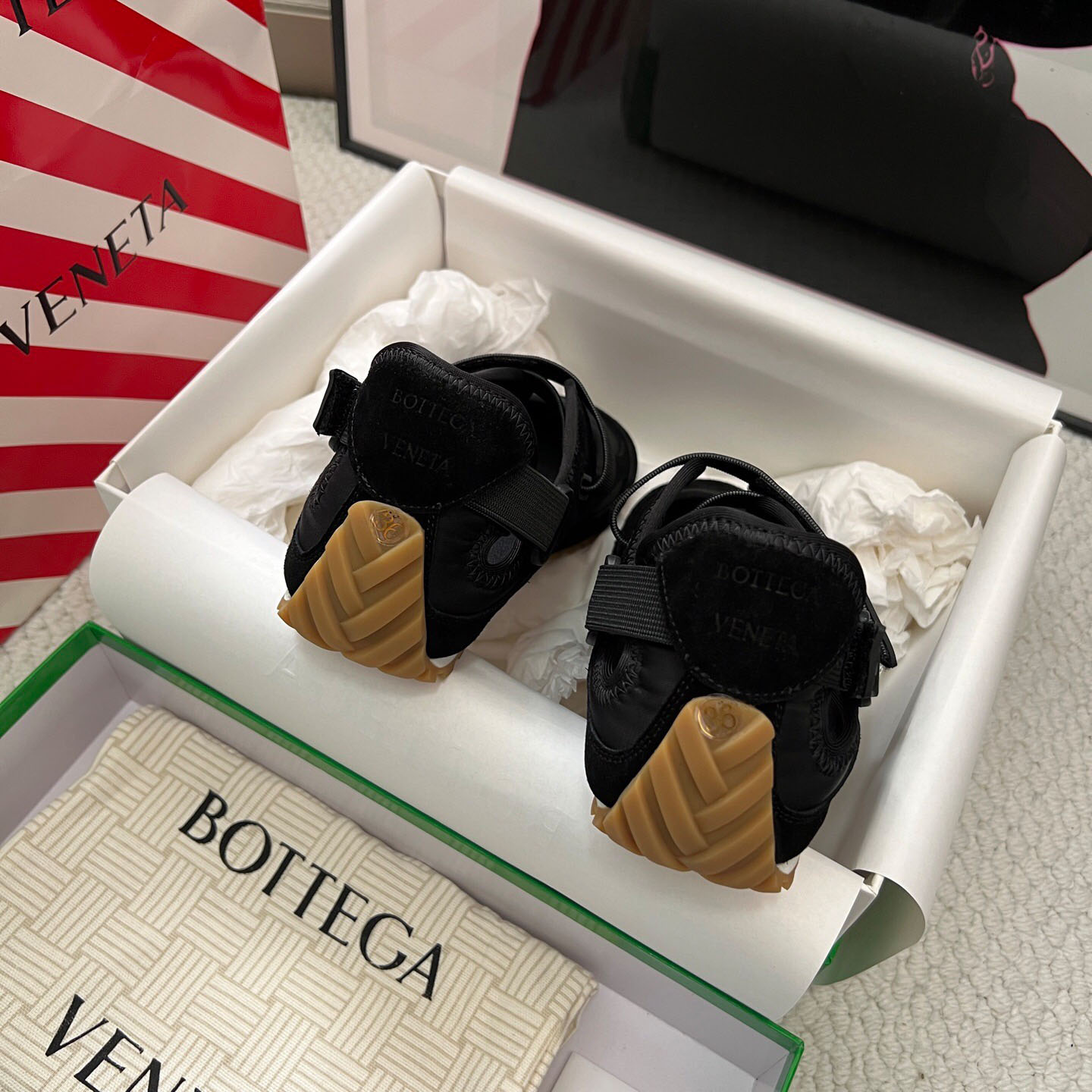 Bottega Veneta Orbit Flash Mary-Jane Sneaker - FashionPlug