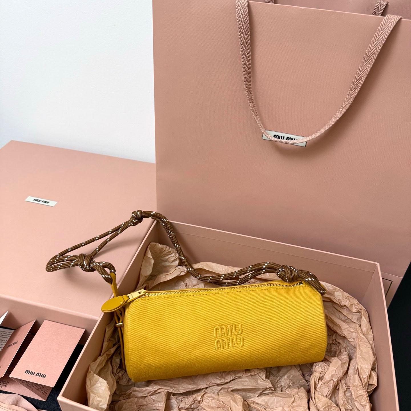 Miu Miu Gabardine Pouch - FashionPlug