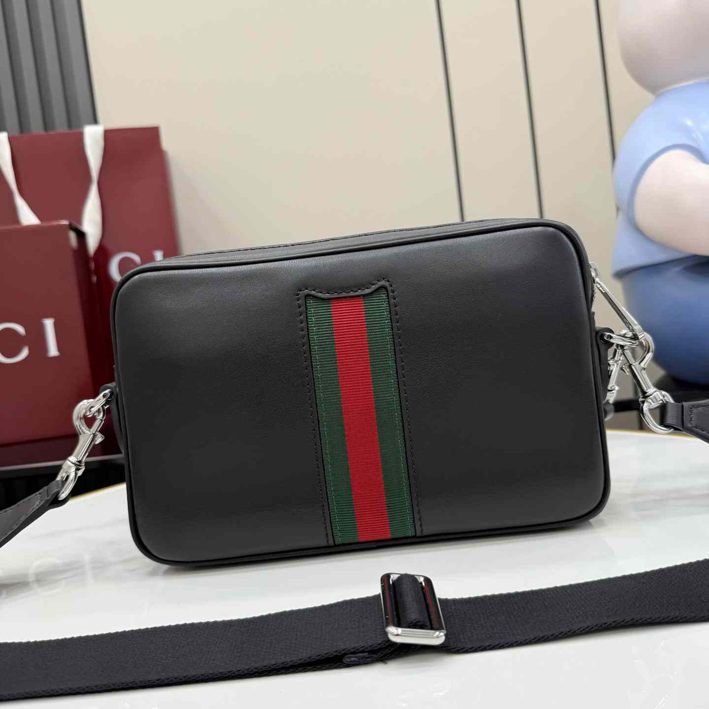 Gucci Web Trademark Small Crossbody Bag 866982 - FashionPlug
