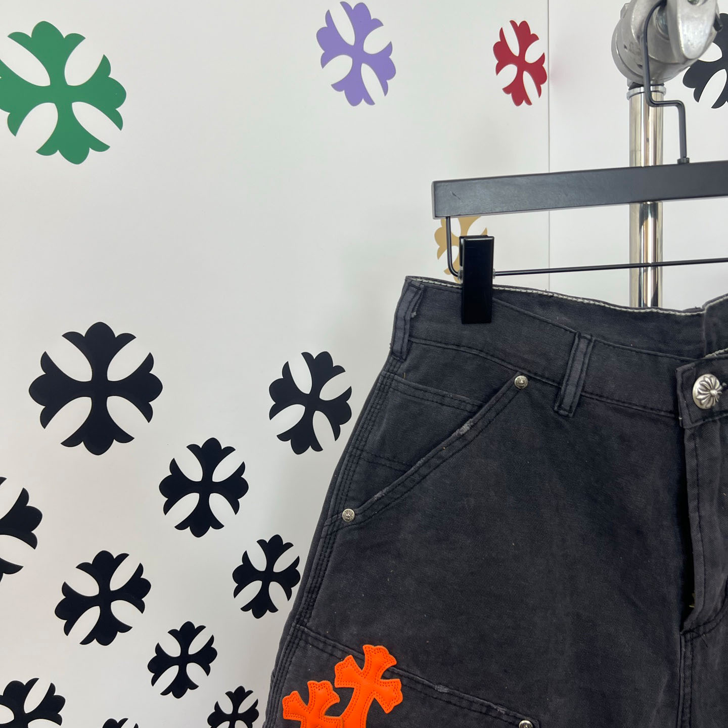 Chrome Hearts Denim Shorts - FashionPlug