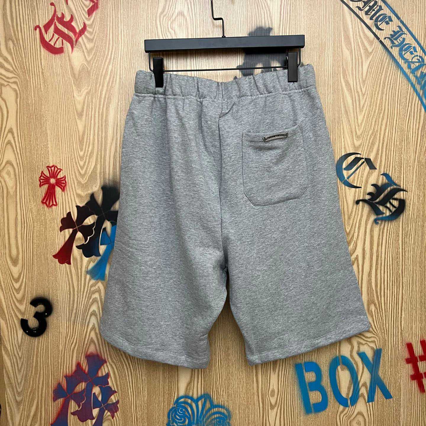 Chrome Hearts Cross Patch Sweatshorts - FashionPlug
