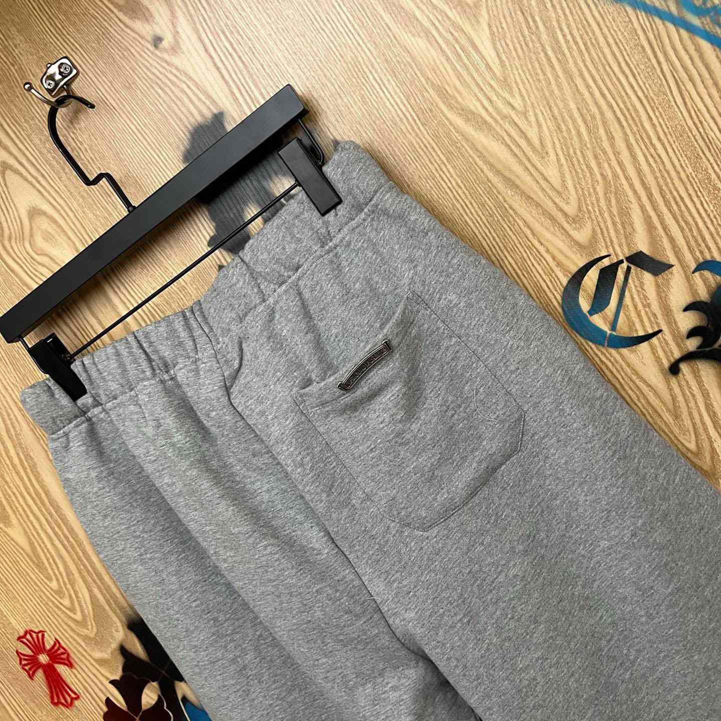 Chrome Hearts Cross Patch Sweatshorts - FashionPlug