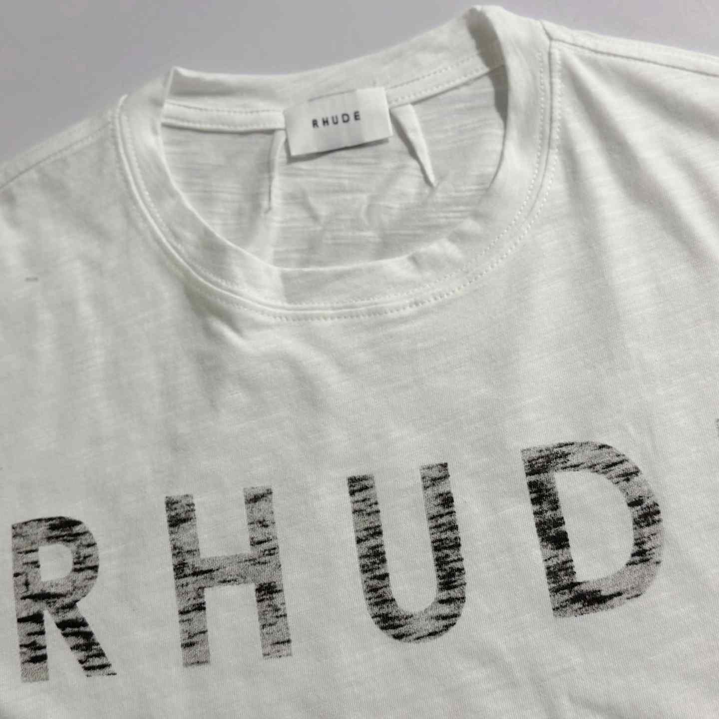Rhude Logo Slub T-shirt - FashionPlug