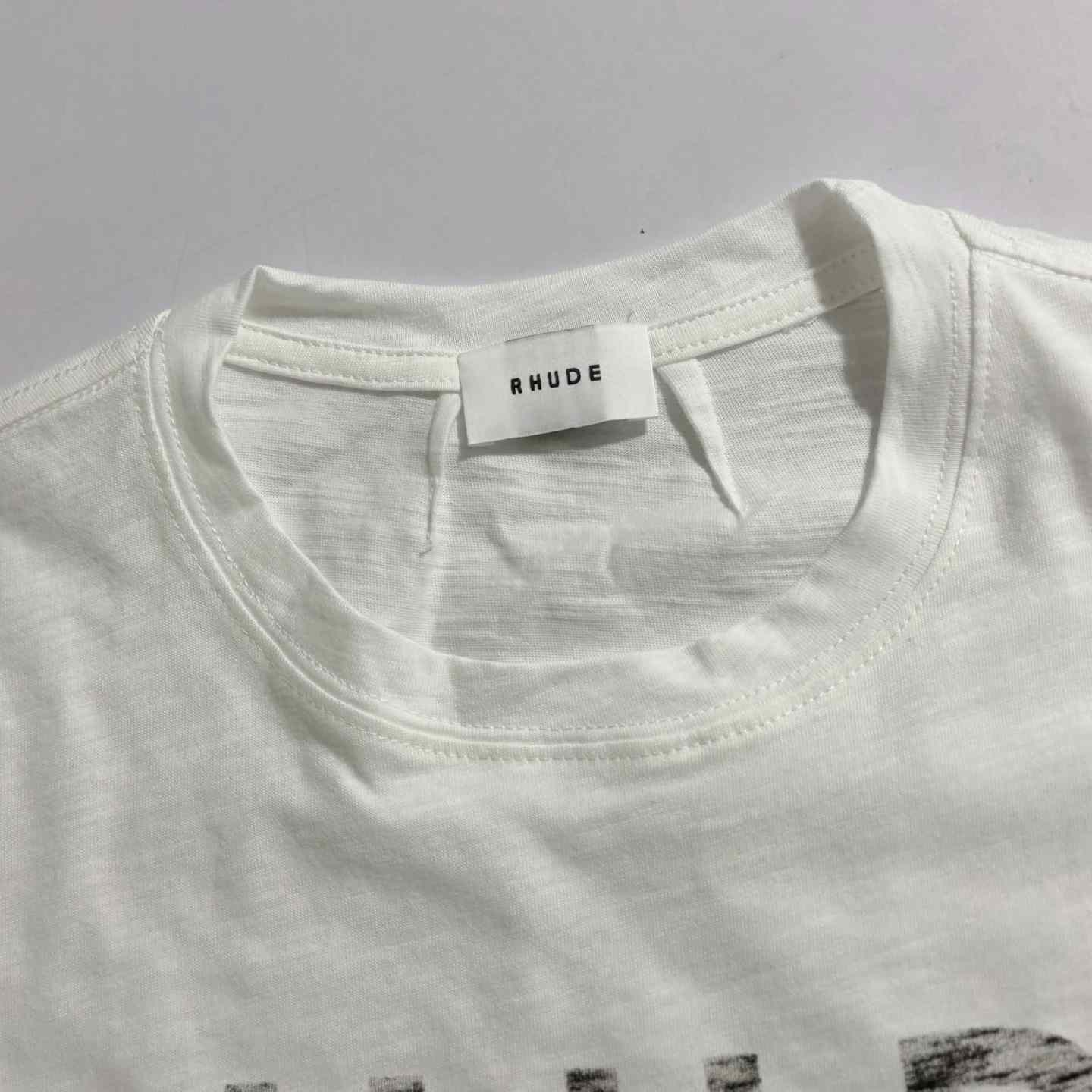 Rhude Logo Slub T-shirt - FashionPlug