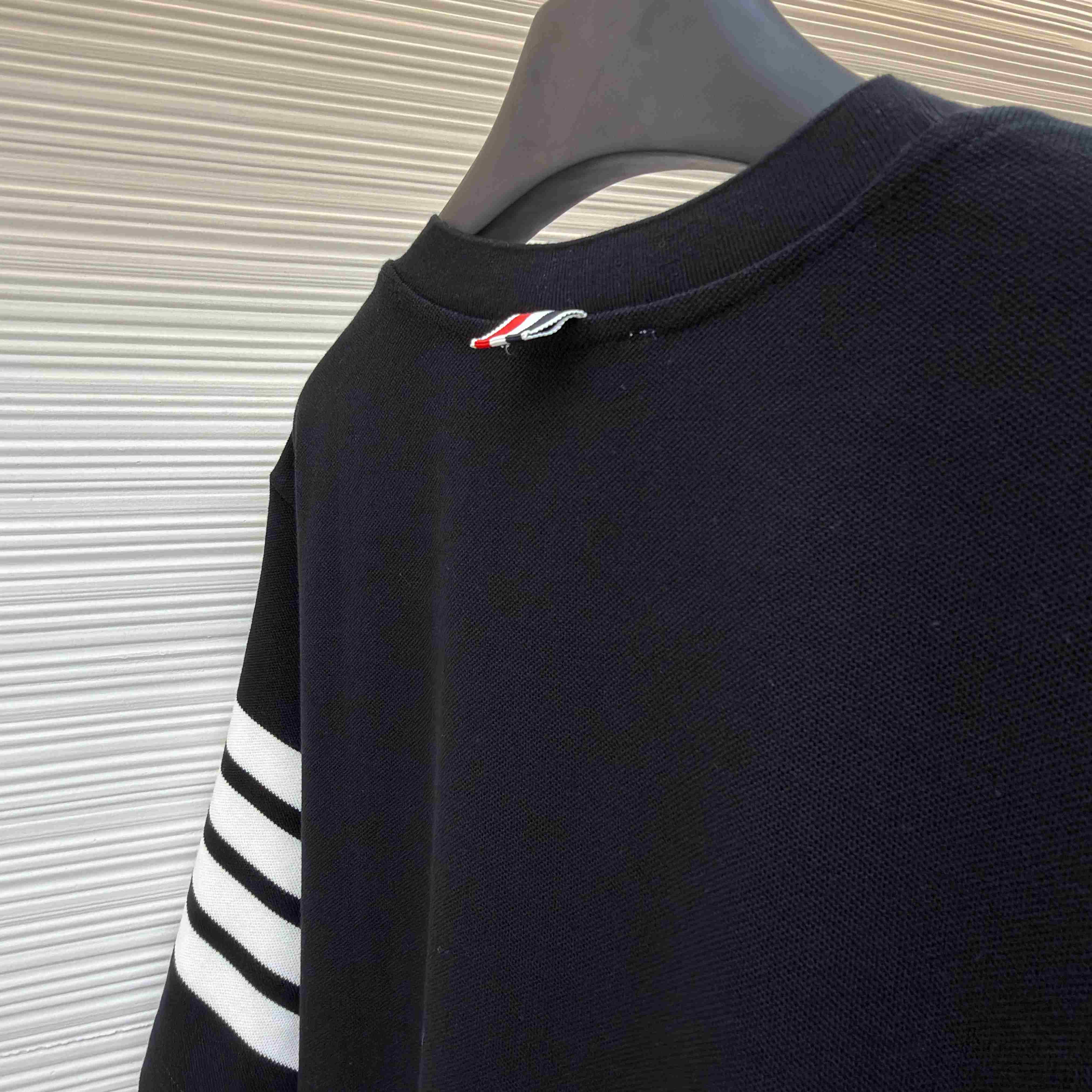 Thom Browne Cotton 4-Bar Short Sleeve T-Shirt - FashionPlug