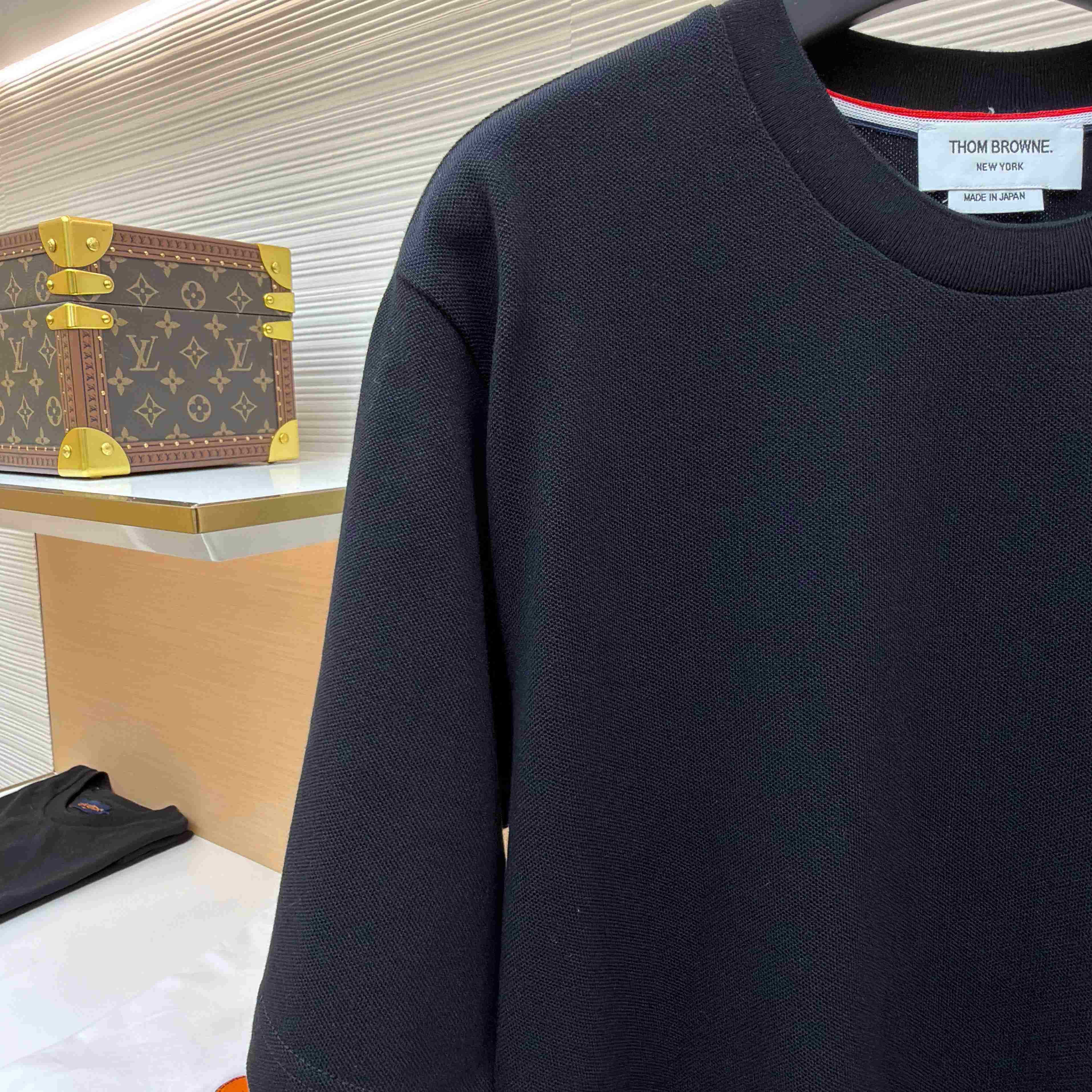 Thom Browne Cotton 4-Bar Short Sleeve T-Shirt - FashionPlug