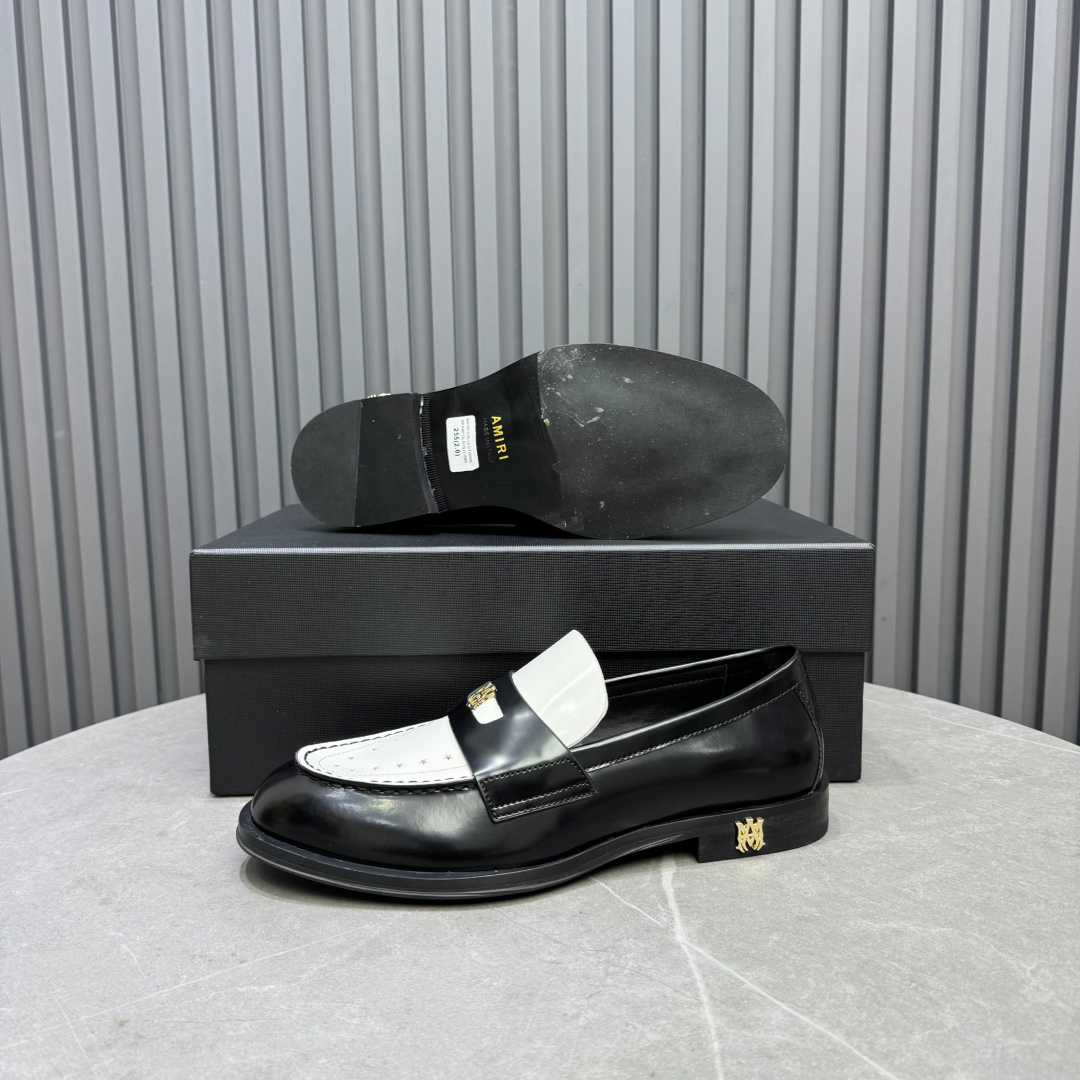 Amiri Leather Spectator Loafer - FashionPlug