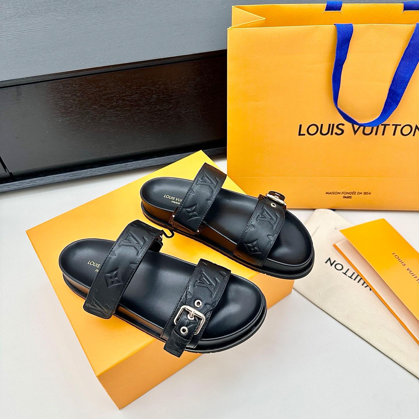 Louis Vuitton Bom Dia Flat Comfort Mule 1ABVNF - FashionPlug