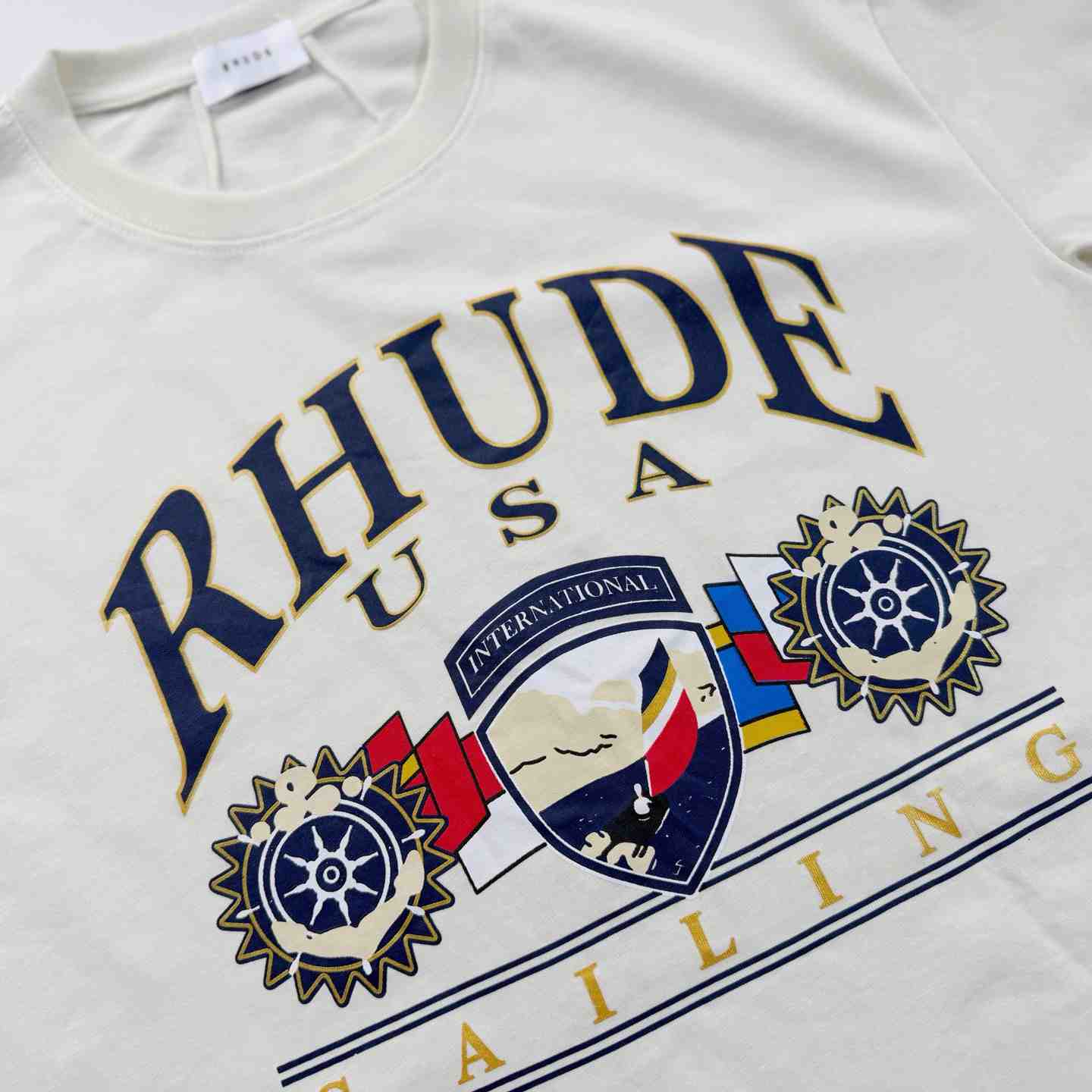 Rhude USA Sailing Icon T-shirt - FashionPlug
