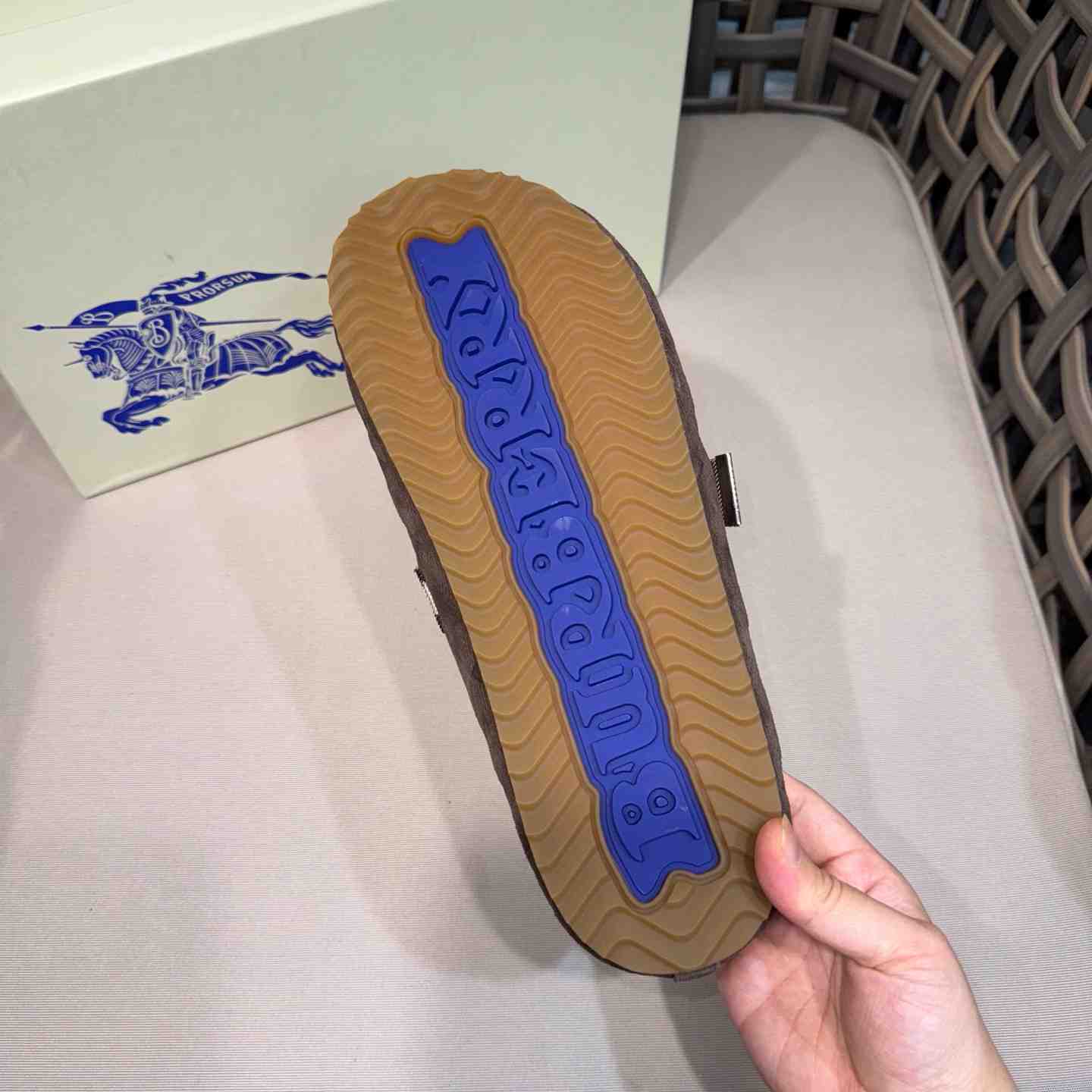 Burberry Suede Urchin Clogs - FashionPlug