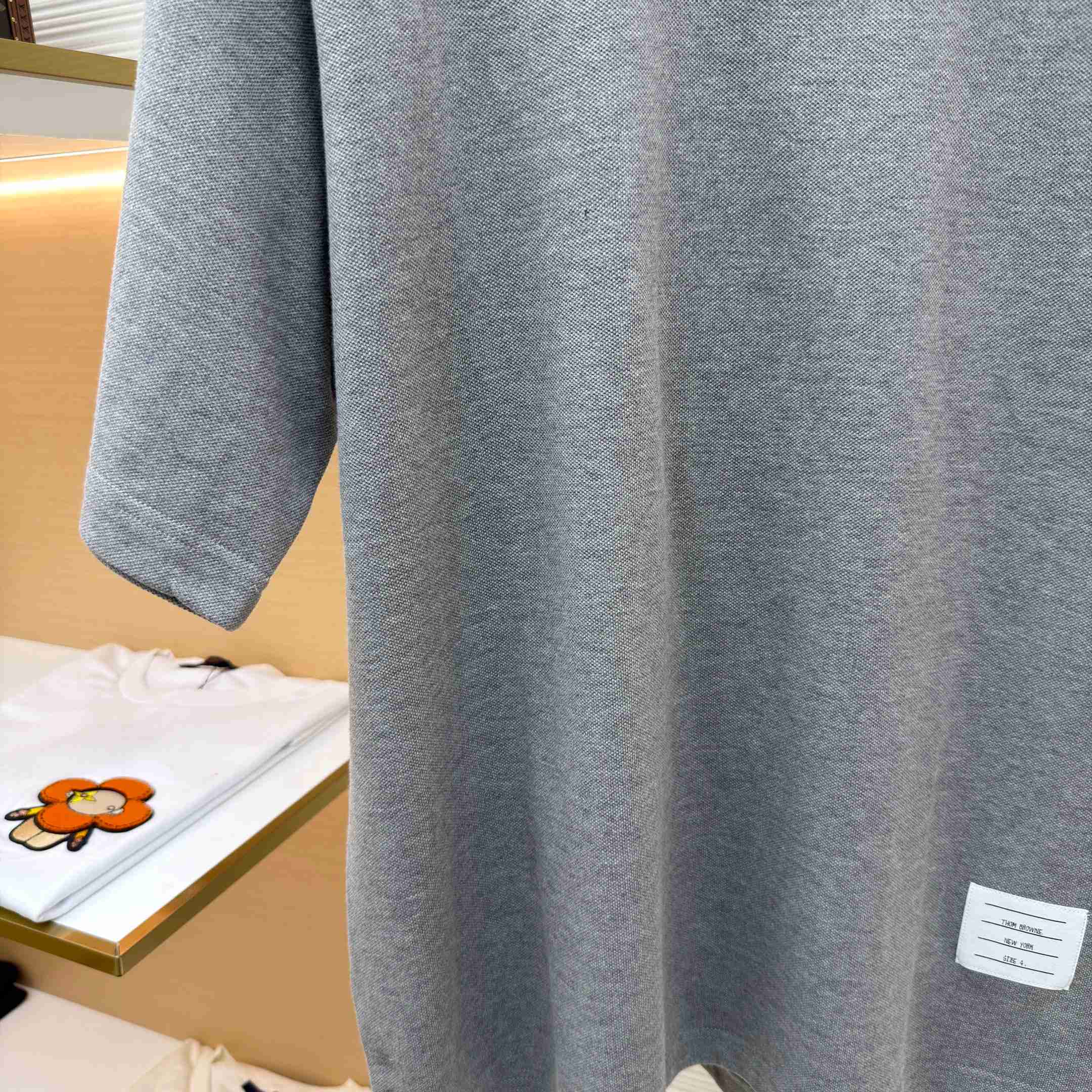 Thom Browne Cotton 4-Bar Short Sleeve T-Shirt - FashionPlug