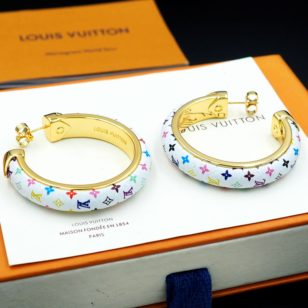Louis Vuitton LV x TM Monogram Multicolor Earrings M03735 - FashionPlug